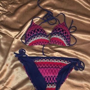 Hollister multi print bikini